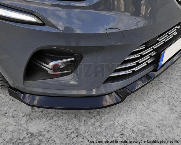 S-Dizayn VW Polo 6 ABS Plastik Ön Tampon Alt Lip 3 Prç. 2017-2021 A+Kalite - 9