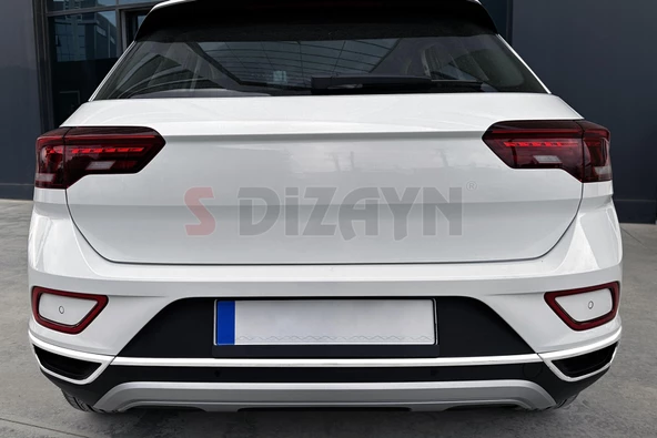 S-Dizayn VW T-Roc Krom Difüzör Çıtası Orta Parça 2019-2021 - 5