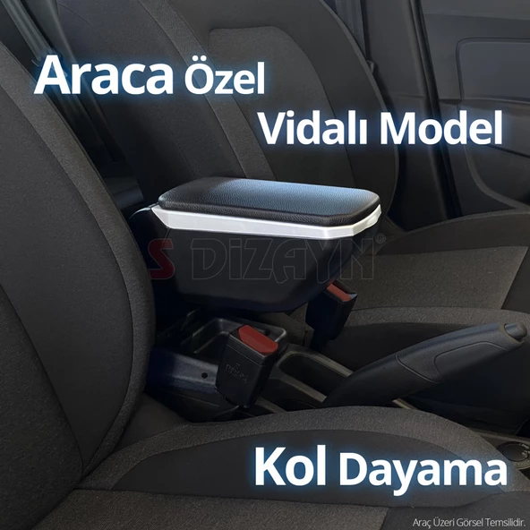S-Dizayn Opel Astra J ABS Vidalı Kol Dayama Kolçak Gri 2012-2020 A+Kalite - 6