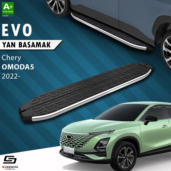 S-Dizayn Chery Omoda5 Evo Krom Yan Basamak 183 Cm 2022 Üzeri A+ Kalite