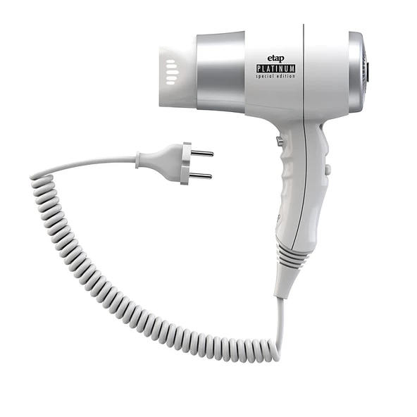 Otel Tipi Saç Kurutma Makinesi Platınum Beyaz Fişli 1350W - Resim 2