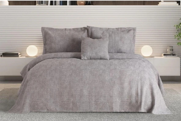 Özdilek Çift kişilik 4 parça Yatak Ortusu Dream Gri