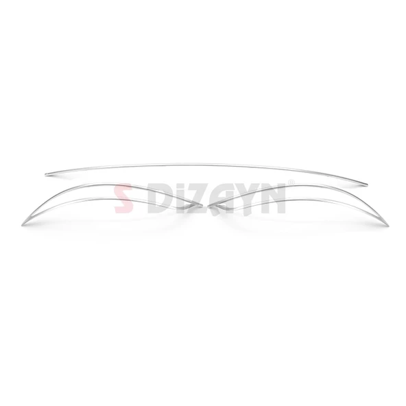 S-Dizayn Fiat Egea SD Krom Arka Tampon Difüzör Çıtası 3 Prç. 2015-2020 - 2
