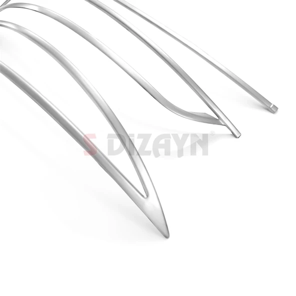S-Dizayn Fiat Egea SD Krom Arka Tampon Difüzör Çıtası 3 Prç. 2015-2020 (Mat Krom) - 4