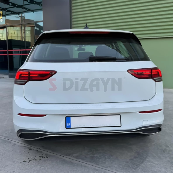 S-Dizayn VW Golf 8 Krom Egzoz Görünümü Difüzör 4 Prç. 2020-2024 - 5
