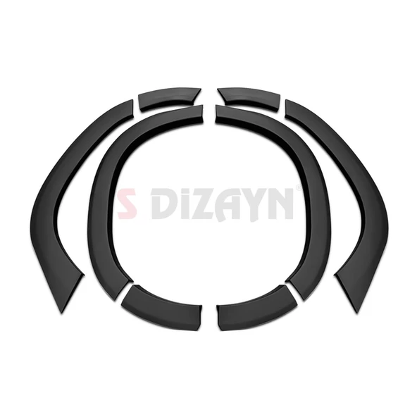 S-Dizayn Dacia Duster 2 Çamurluk Kaplaması Dodik Seti 8 Prç 2018-2023 A+ Kalite - 2