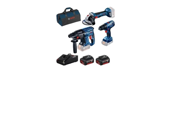 BOSCH GBH 180-Li + GSR 180-Li + GWS 180-Li 3'LÜ SET