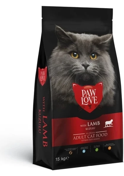 Paw Love Kuzulu Yetişkin Kedi Maması 15 kg