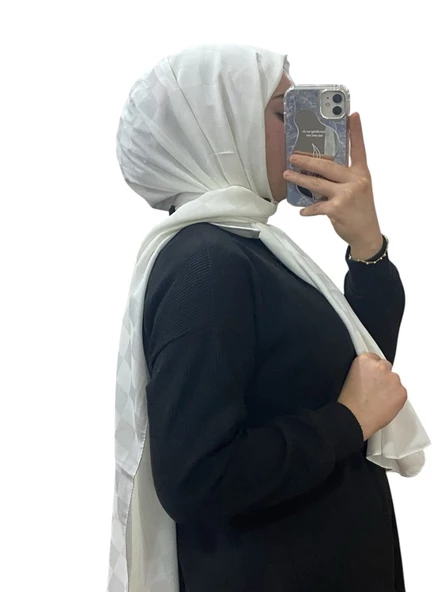 JAKARLI DAMA DESENLİ ŞAL 1020 - 6