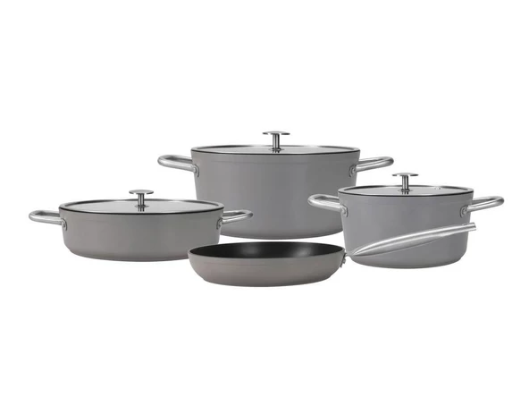 PORLAND VALOS GRİ TENCERE TAKIMI 7 PARÇA