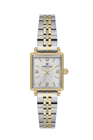 DANIEL KLEIN DK.3.10024-5 ALTIN KAPLAMA KARE KADIN KOL SAATİ