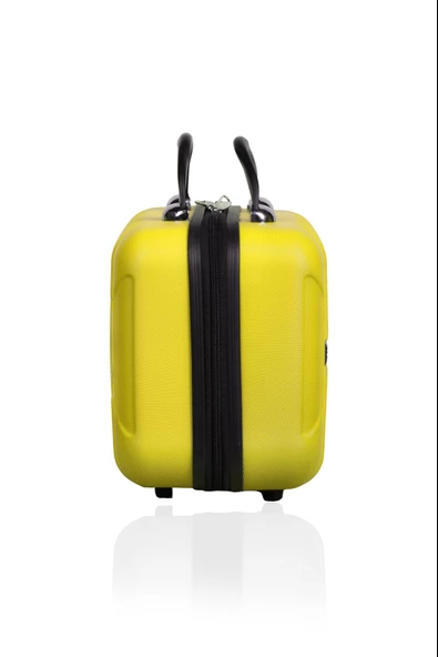 Polo&Sky Mars Model Sarı Renk Abs Makyaj Çantası El Valizi - 3