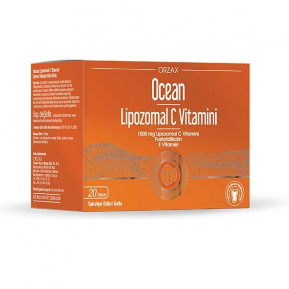 Ocean Lipozomal Vitamin C 1000 mg İçilebilir Sıvı 20 Flakon - 1