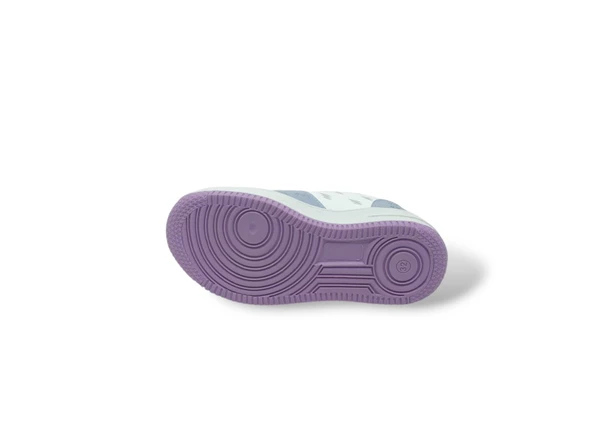 Lila Beyaz Bebe Mavi Bantlı Çocuk Spor Ayakkabı - 5