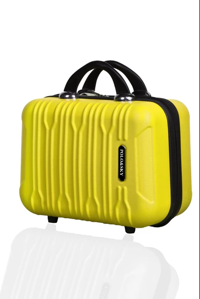 Polo&Sky Mars Model Sarı Renk Abs Makyaj Çantası El Valizi - 2