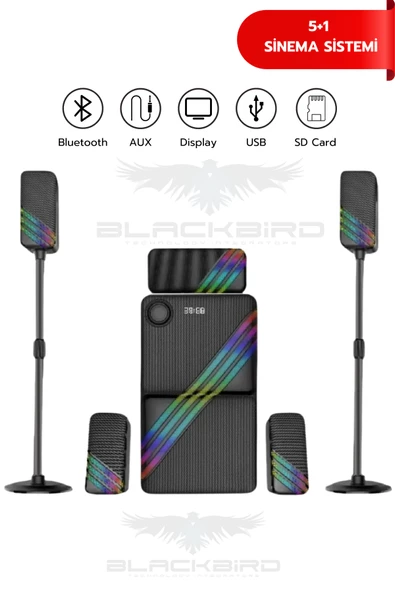 Hepu HP-TV03 5+1 Surround Ev Sinema Ses Sistemi