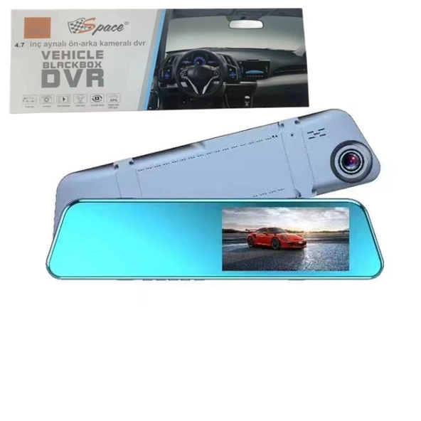 4.7 inç aynalı ön-arka kameralı dvr 9 metre kablolu / GUPR98-1 - 2