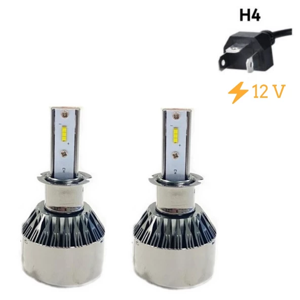 Space Led Far Ampulü Küçük Kasa Beyaz H4/36W /4800LM /12 / LAAM902 ürün görseli 1