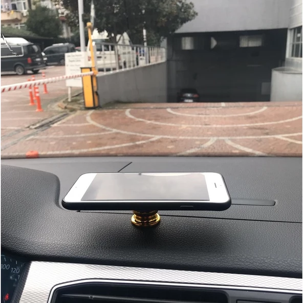 Space Torpido Üstü Mıknatıslı Telefon Tutacağı Altın / SYTE145 - Resim 2