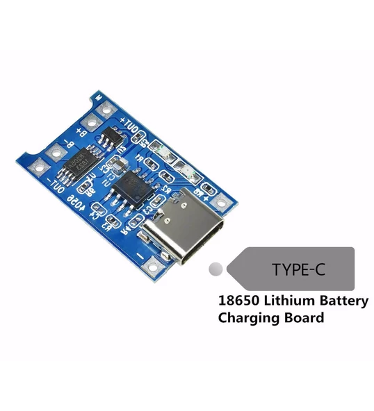 TP4056 Type-C Korumalı 18650 Lipo Pil Şarj Devresi - 4