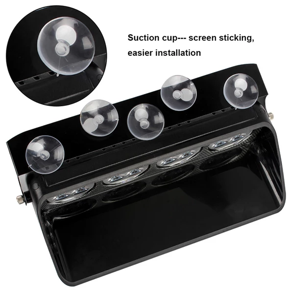 Space Cam İçi Çakar Lamba Uzaktan Kumandalı 16 Led 24W 12V Kırmızı-Mavi / LAPA520 - 2