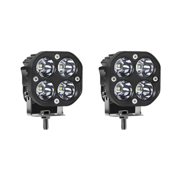 Space Offroad sis lambası beyaz 4 led 12-32v 40w set  / LASS284-2