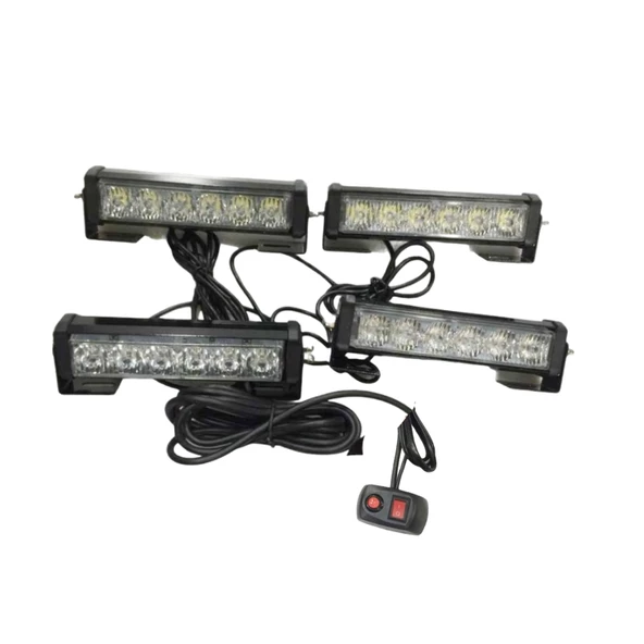 Space Çakar Lamba Power Ledli 4'lü Kırmızı-Beyaz/Mavi-Beyaz 12V/ LAPA194 ürün görseli 1