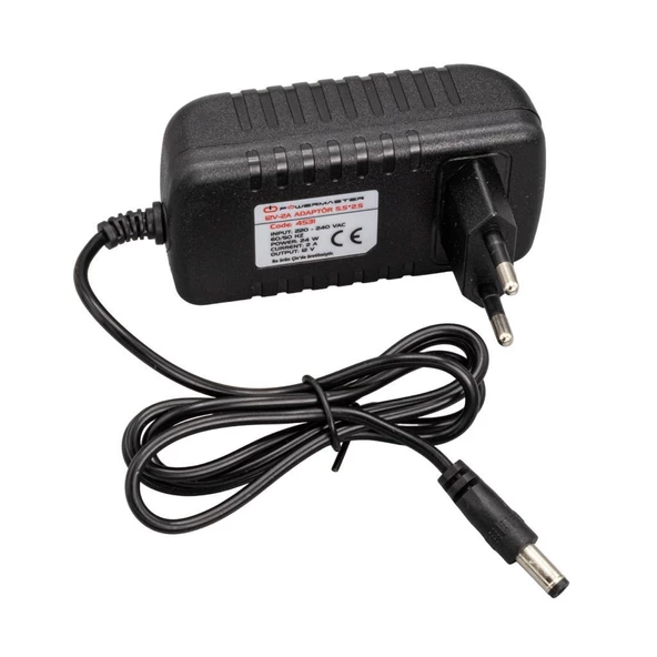 12 Volt - 2 Amper 5.5*2.5 Mm Uçlu Plasti̇k Kasa Pri̇z Ti̇pi̇ Adaptör - 3
