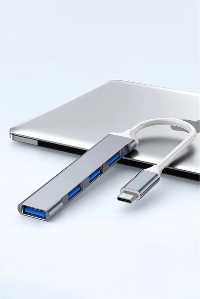 Usb To Type-c Dönüştürücü Otg Bilgisayar Macbook Usb Dönüştürücü 4 Girişli Type-c Çevirici