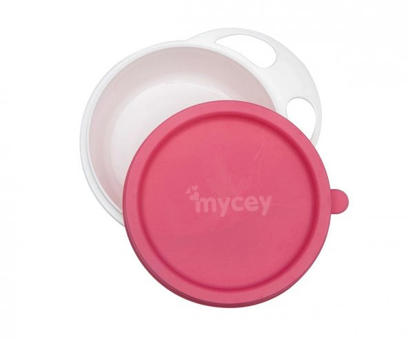 Mycey Kapaklı Mama Tabağı - Pembe