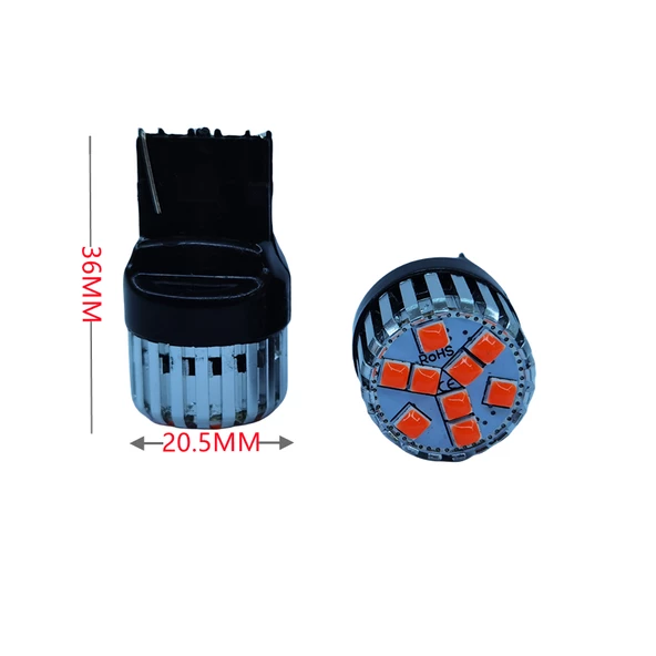T20 Dekoratif led ampul tek duy canbuslı kırmızı 12V 4W / LAAM948-2 - 2