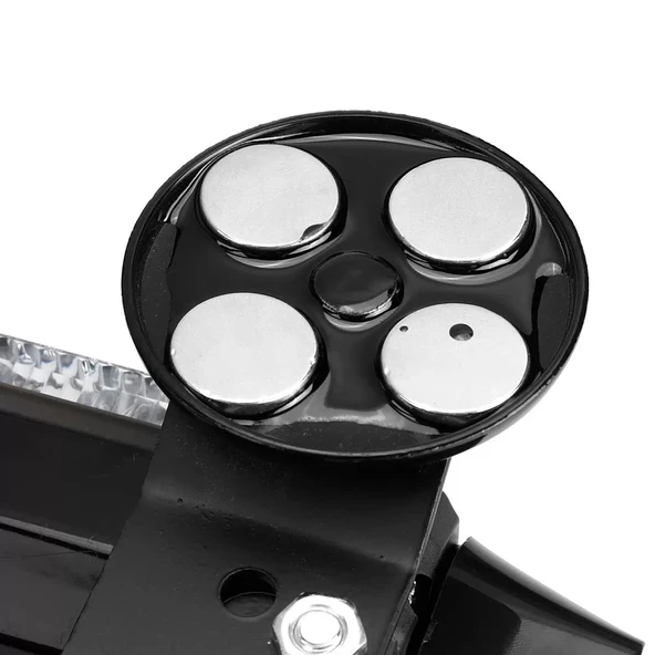 Çakar lamba çift taraflı 54 led kırmızı-beyaz / LAPA526-1 - 5