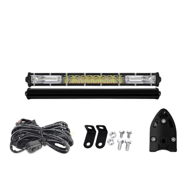 Space Offroad sis lambası 34cm beyaz-amber flaşlı 120w 12-30v adet / LASS315-1 - 3