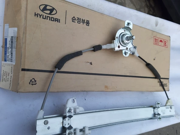Hyundai Accent 1995-1999 yumurta kasa Ön kapı Cam Krikosu Sağ mekanik manuel yolcu tarafı Orjinal Marka Orjinal Parça 82402-22000 - 2