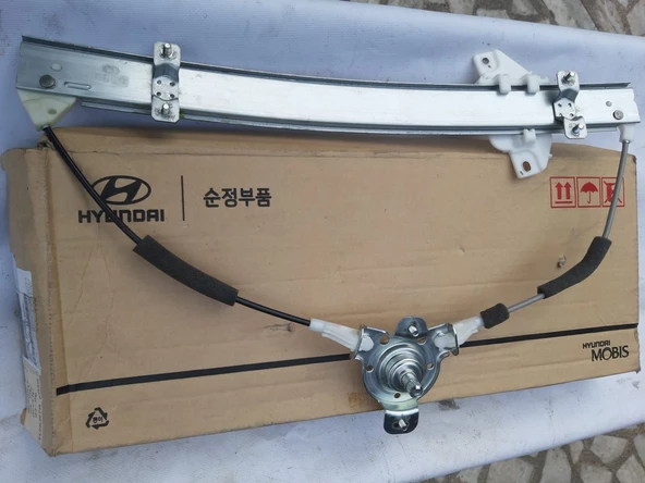 Hyundai Accent 1995-1999 yumurta kasa Ön kapı Cam Krikosu Sağ mekanik manuel yolcu tarafı Orjinal Marka Orjinal Parça 82402-22000 - 3