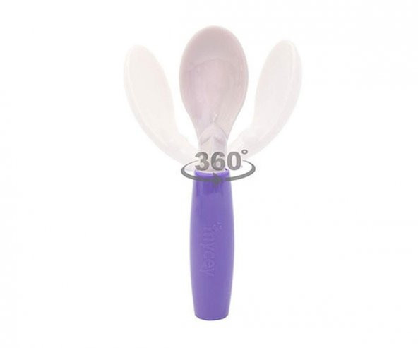 Mycey 360 - Derece Dönen Mama Bebek Kaşığı - 2