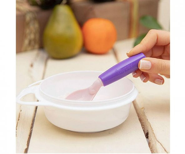 Mycey 360 - Derece Dönen Mama Bebek Kaşığı - 4