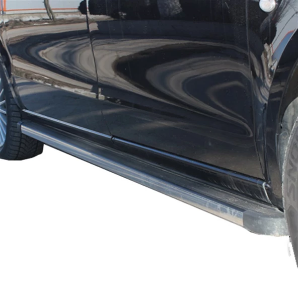 Renault Kangoo 2 Miranda Alüminyum Yan Koruma Siyah 2008 ve Sonrası