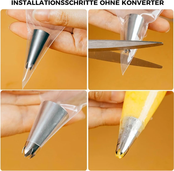 3B Trend 50 adet Krema Torbası, Tek Kullanımlık, Sıkma Torbası - 3