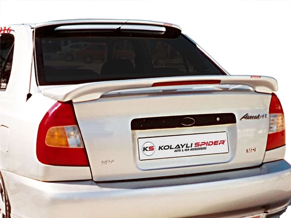 Hyundai Accent LC Spoiler Bagaj Yüksek (Işıklı) Fiber 2000-2003