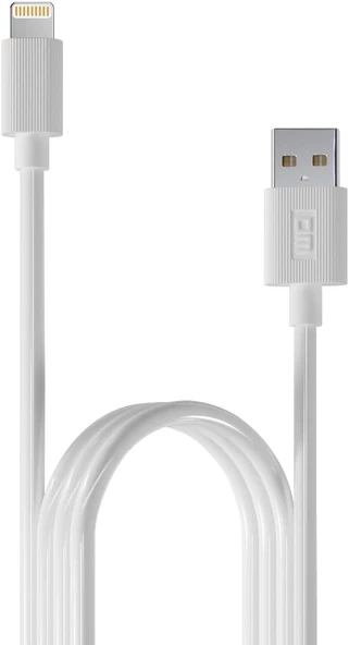 SL010 USB to Lightning iPhone 2.4A Hızlı Şarj ve Data Kablosu Beyaz 1 Metre