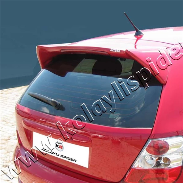 Honda Euro Civic Spoiler Camüstü (Işıklı)(Typ-R Md) Fiber 2001-2006