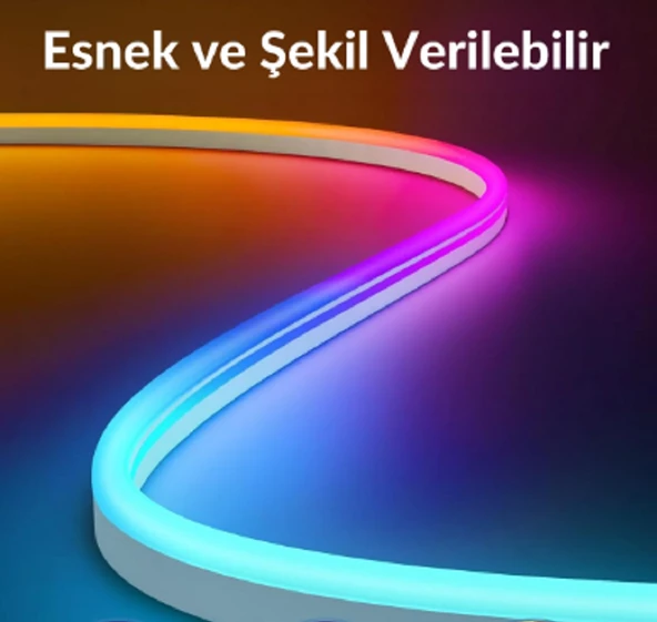Metrelik Esnek Şerit Neon LED - 16 Renk ve 4 Fonksiyonlu - 4