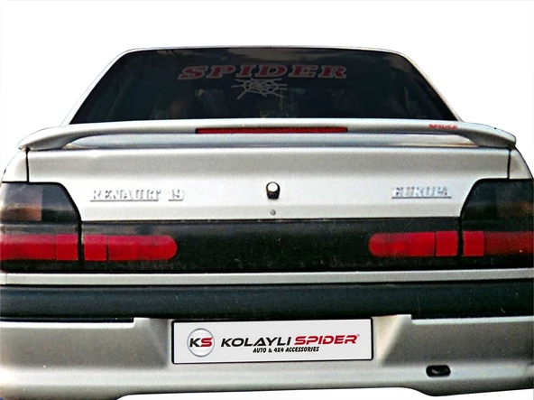 Renault 19 SD Spoiler Bagaj Yüksek (Işıklı) Fiber 1993-2000