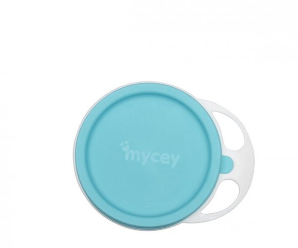 Mycey Kapaklı Mama Tabağı - Turkuaz