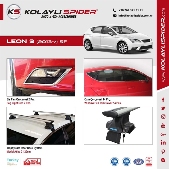 Seat Leon 3 5F Marşpiyel 2 Prç Fiber 2013 ve Sonrası - 6