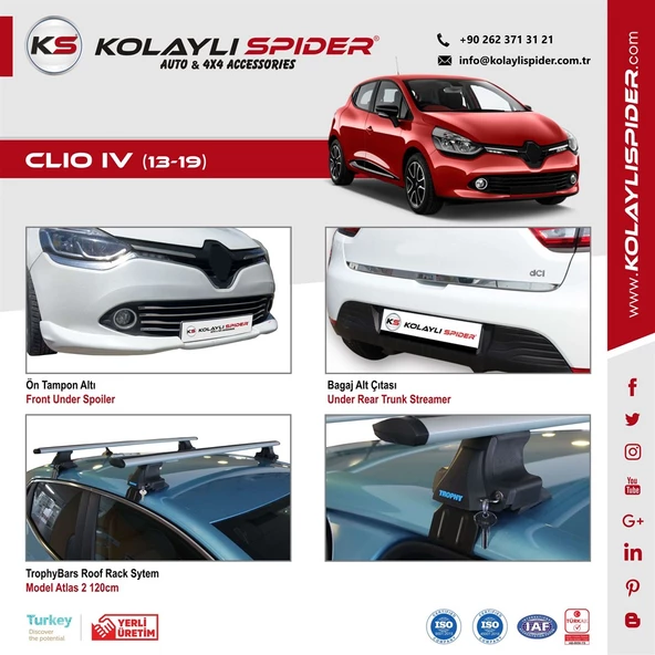 Renault Clio 4 Spoiler Camüstü Md:2 Gt Fiber 2013-2019 - 2