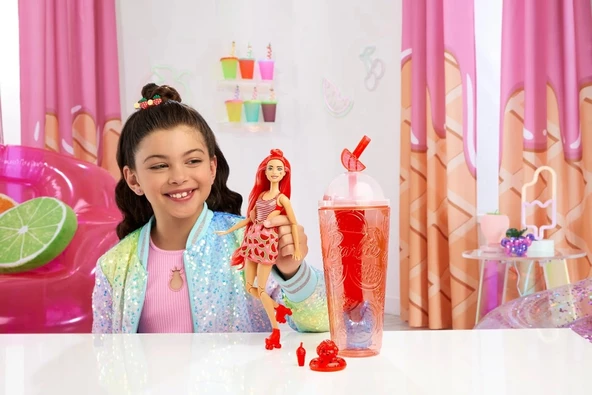 Barbie Pop Reveal Bebek Meyve Serisi Karpuz HNW43 - 2