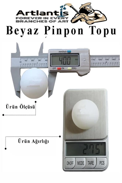 Beyaz Pinpon Topu 50 Adet Masa Tenis Topu Evcil Hayvan Kedi Oyuncağı Okul Sınıf Etkinlik Deney Topu - 2