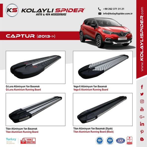 Renault Captur Kapı Eşiği 4 Prç Krom (Yazısız) 2013 ve Sonrası - Resim 4